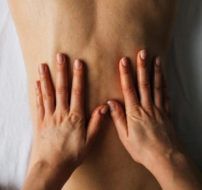 maisn en lissage sur un dos